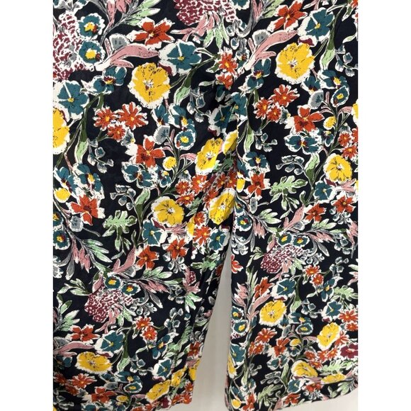 NWT Natural Life Womens Size XL Chelsea Crop Wide Leg Dark Floral Jumpsuit NEW - Picture 4 of 5